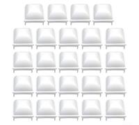 Cubiertas para postes de valla de piscina de polipropileno diseñadas para adaptarse a postes huecos cuadrados de 1 5 pulgadas, adecuadas para su uso alrededor de piscinas sobre el suelo (24 piezas)