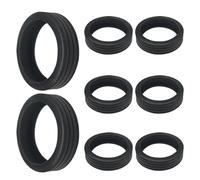 Cubiertas para rueda de equipaje, fundas para ruedas de silla, 8 unidades, resistentes a los arañazos, fundas para ruedas de reducción de ruido para viajes, Ocho trompetas, ver descripción, Ver