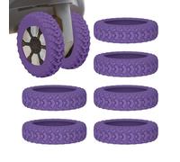 Cubiertas para ruedas equipaje | 8 fundas silicona para ruedas maleta | Protectores universales ruedas para maleta silenciosa | Cubierta rueda giratoria absorción impactos para accesorios equipaje