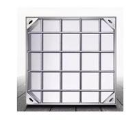 Cubiertas para tanque séptico de acero inoxidable, cubierta de boca galvanizada invisible con marco para patio y uso en la calle