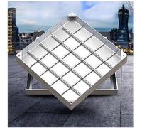 Cubiertas para tanque séptico de acero inoxidable y tapa de acceso oculto esInGround (39.9 cm x 39.9 cm de altura) para soluts de aguas residuales