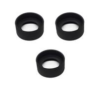 Cubiertas para telescopio, 3 piezas de sombra de ojos telescópica, alivio de ojos, cubierta óptica de distancia para telescopio, miras de microscopio, diámetro interior de 33-46 mm