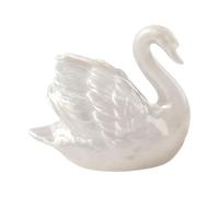 Cubiertas para tornillos de inodoro - Cisne moderno decorativo de cerámica | Tapas para inodoros, tapas de rosca para baño, oficina, hotel, caravana, encimera, alféizar de ventana, 3,94 x 2,17 x 3,35