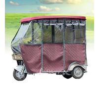 Cubiertas para Triciclo Eléctrico con Parabrisas, cubierta para cuadro de triciclo eléctrico, Funda para Todo Tipo de Clima, para protección en Exteriores(Red,70*130cm/27.6*51.2in)