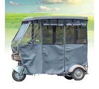 Cubiertas para Triciclo Eléctrico con Parabrisas, cubierta para cuadro de triciclo eléctrico, Funda para Todo Tipo de Clima, para protección en Exteriores(Grey,70*160cm/27.6*63in)