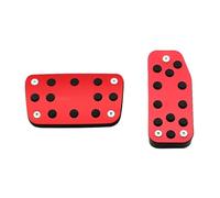 Cubiertas Pedales Coche Para Vezel Para HRV Para HR-V (2016-2019) Para Fit Para Jazz (2011-2019) Para City (2015-2019) AT Pedal Cover Pedals Pedal Freno Coche(Red)
