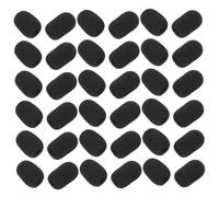 Cubiertas Pequeñas de Espuma para Micrófono de Solapa 60 Piezas | Negro, 30x20x7mm, Protección contra Viento, para Micro y Boom