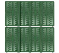Cubiertas protectoras para árboles, 8 piezas con textura de corteza realista para estética de jardín (verde)