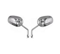 Cubiertas protectoras para espejos Espejos Retrovisores Laterales Cromados/negros 10 Mm Para Motocicleta Para Vulcan Para VN 800 900 1500 1600 1700 2000 Tapa Espejo Retrovisor(Gray)