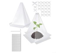 Cubiertas protectoras para plantas hechas de PVC duradero para defensa contra heladas y animales (40 piezas)