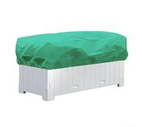 Cubiertas rectangulares para plantas para invierno, diseño ajustable con cordón para proteger las plantas de las inclemencias del tiempo (es verde)