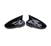 Cubiertas Retrovisores Para VW Para MK6 Para Passat Para B7 Para Scirocco Para Para CC Para Eos Cubierta Espejo Retrovisor Lateral Coche Tapas Los Espejos(Black)