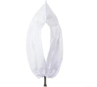 Cubiertas reutilizables para plantas con cremallera y cordón ajustable, manta de tela no tejida para proteger árboles y plantas de jardín del clima frío (blanco, 300 x 300 cm)