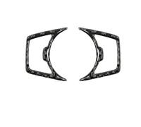 Cubiertas Tablero Adhesivo Para Panel Marco Palanca Cambios Consola Central Coche Para Ford Para Mustang 2015-2022 Tira Moldura Fibra Carbono Interiores Para Automóvil Interior Automóvil(Headlight Swi