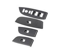 Cubiertas Tablero RHD Para WR-V Para WRV 2024 2025 Puerta Lateral Coche, Botón Elevación Ventana, Cubierta Panel Interruptores Accesorios Interiores Embellecedores Interior Automóvil(ABS Carbon Fiber)