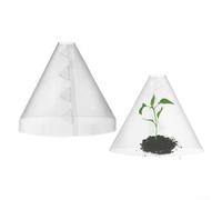 Cubiertas transparentes para plantas de jardín, protector de plantas de plástico para heladas, sol, congelación, protección contra el clima, reutilizable para mini invernadero para plantas jóvenes