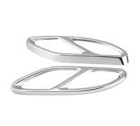 Cubiertas Tubo Escape Para Mercedes Para Benz GLC CE Clase C207 Coupe 2014 2015 2016 2017 Garganta Cola Coche(Plata)