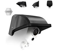 Cubiertas universales para cámaras de seguridad, protección contra el sol y la lluvia, techo protector impermeable para cámaras de bala, cámaras domo, cubierta de plástico ABS (negro)