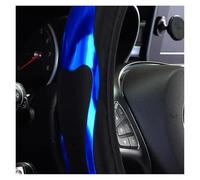 Cubiertas Volante automóvil Funda para Volante De Coche De Poliuretano Brillante, Sin Aro Interior, Apta para Volantes De 14,5 A 15 Pulgadas.(Black Sliver)