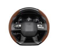 Cubiertas Volante automóvil para DS DS9 X01 D34 B75 D41 B81 X74 X83 DS3 DS4 DS5 DS7 Funda De Volante De Ante con Cierre A Presión Compatible con Crossback(Brown 2-Piece Set)