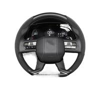 Cubiertas Volante automóvil para DS DS9 X01 D34 B75 D41 B81 X74 X83 DS3 DS4 DS5 DS7 Funda De Volante De Ante con Cierre A Presión Compatible con Crossback(Black 2-Piece Set)