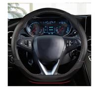 Cubiertas Volante para Opel para Grandland X para Insignia para CT 2017-2022 Funda para Volante De Coche En Forma D Cuero Volante Automóvil(Negro)