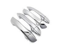Cubiertmanija Puerta Exterior Coche Para VW Para Polo MK6 AW BZ 2017-2023 Piezas Protectoras Exteriores Coche Accesorios Pegatinas Cubierta Manija Puerta Coche Embellecedor(Chrome)