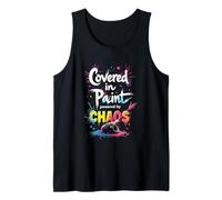 Cubierto de pintura, impulsado por amantes del arte del caos Camiseta sin Mangas