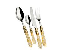 Cubiertos 24 Piezas Bugatti Aladdin Acero inoxidable ALD1G-S4250 Lamina oro