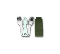 Cubiertos con funda verde para camping o cacería parabellum 50142