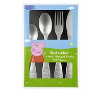 Cubiertos infantiles Peppa Pig, 4 piezas, acero inoxidable 18/10