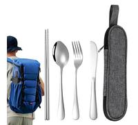 Cubiertos Para Picnic, Que Peso Suelen Tener Los Juegos De Cubiertos Portátiles, Juego De Vajilla Acero Inoxidable Camping, Para Cocina Viajes Exteriores Picnic Lugar Trabajo Escuela Universidad