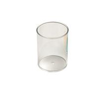 Cubilete portalapices faibo plastico cristal