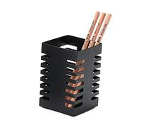 Cubilete portalapices q-connect metal cuadrado negro 72x108 mm - KF11221