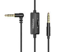 Cubilux Cable de auriculares de 3,5 mm a 3,5 mm, cable de repuesto para auriculares compatible con Sony WH-1000XM5/XM4/XM3, WH-CH720N/CH710N, Marshall Major 4/3/2, Monitor 2 ANC, 4 pies, control de