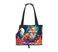 Cubist Fox - Bolsa de hombro para mascotas, diseño plegable, bolsa de viaje para gatos y perros pequeños