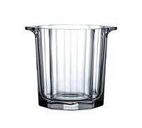 Cubitera 1.6L Crystal Glass Ice Bucket Clear Round Beverage Tub de bar