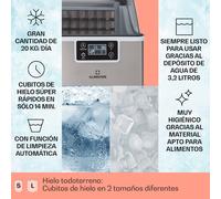 Cubitera Chios 20 kg/24 h Auto-Clean depósito de agua de 3,2 litros Klarstein