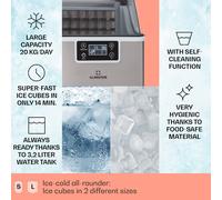 Cubitera Chios 20 kg/24 h Auto-Clean depósito de agua de 3,2 litros Klarstein