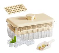 Cubitera con tapa, moldes para cubitos de hielo, fácil extracción para bebidas refrescantes como zumos cócteles y café