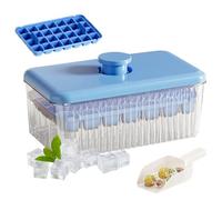 Cubitera con tapa para congelador | Cubitera cubierta para congelador con fácil extracción, fácil extracción para bebidas refrescantes como zumos cócteles y café