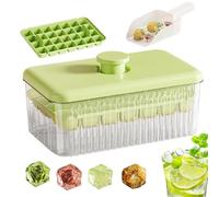Cubitera con tapa para congelador, moldes para cubitos de hielo, práctico ayudante de cocina para cubitos de hielo para vino y zumo