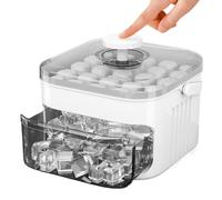 Cubitera con tapa | Portátil y fácil de deshacer, cubitos de hielo para whisky, cócteles, refrescos, zumos, limonada, , piscina, cocina, picnic, vacaciones, camping