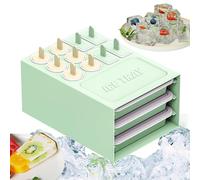 Cubitera | Cubitera Para Cubitos De Hielo Y Polos Molde De Silicona - Set De 2 en 1 Reutilizable Fabricante Extraíble Fácil Desmoldado Para Café Helado Bebidas Whiskey Comida Bebé Polos