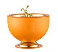 Cubitera de acero inoxidable 304 con tapa aislada, 17,5 cm, naranja