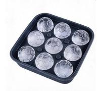 Cubitera de fútbol con tapa | 9 compartimentos de silicona para cubitos de hielo | libre de BPA y apto para alimentos | perfecto para la Copa del Mundo 2026 Fútbol Fiesta, whisky y cócteles | Regalo