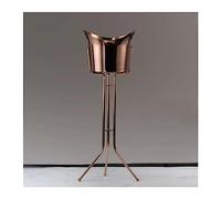 Cubitera de hielo con soporte de acero inoxidable para bar de vino para bebidas en interiores y exteriores