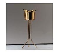 Cubitera de hielo con soporte de acero inoxidable para bar de vino para bebidas en interiores y exteriores