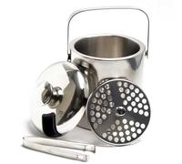 Cubitera de hielo | Cubo de hielo y cubo de hielo | Lacari Original para cubitos de hielo | Para hasta 30 cubitos de hielo | Cubitera de acero inoxidable | Cubo de hielo con tapa, capacidad 1,3 litros