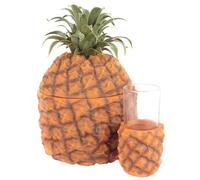 Cubitera de hielo, diseño de piña vintage, plástico, pieza central en forma de piña